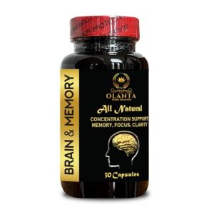 Frasco Brain Memory Support potenciador cognitivo 30 cápsulas