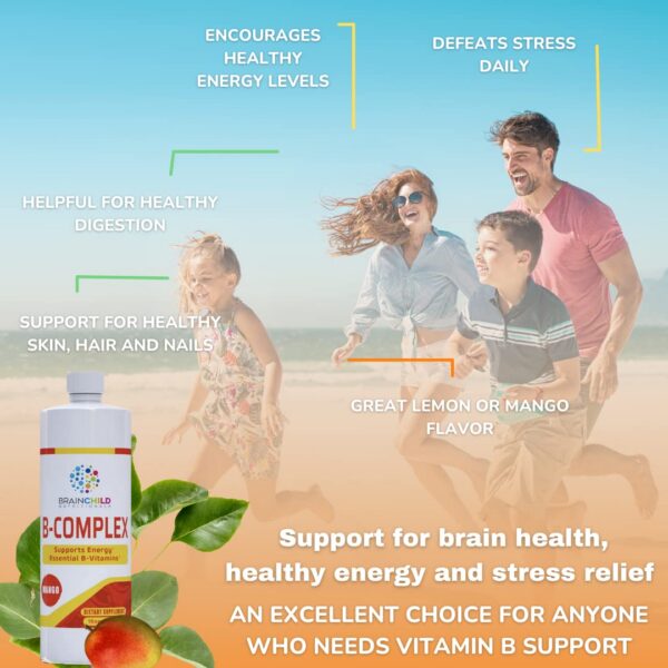 Version 1.0.0 Frasco de BrainChild liquido mango vista frontal