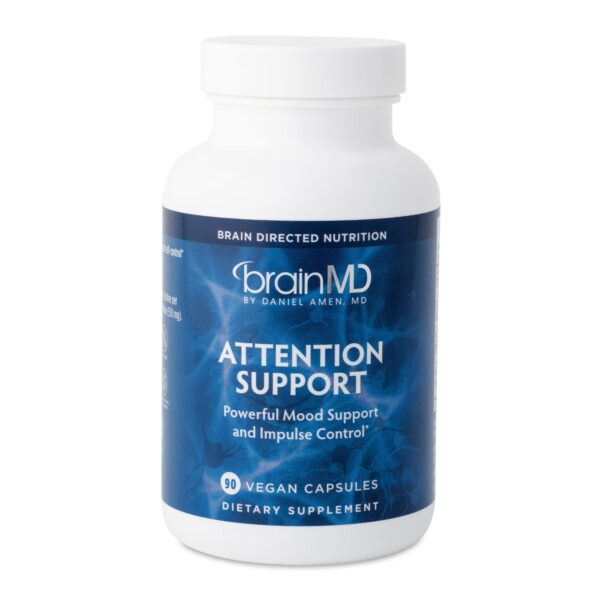 Version 1.0.0 BRAINMD Attention Support cápsulas frente
