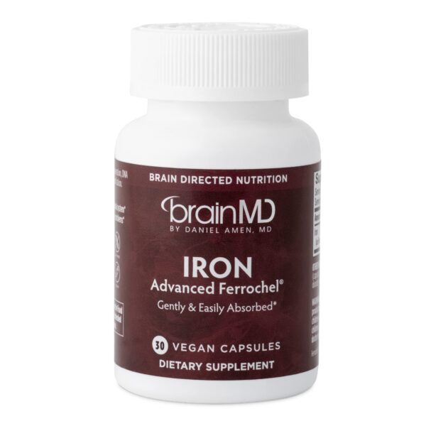 Frasco BrainMD Iron frente