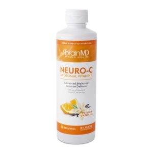 BRAINMD Neuro-C vitamina c liposomal cítrico vainilla botella 16 oz