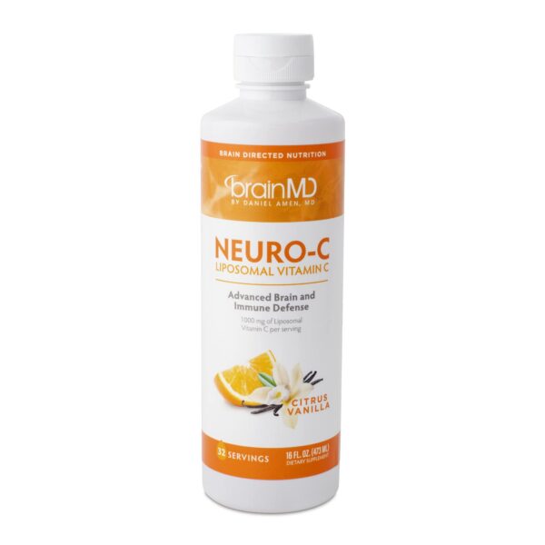 BRAINMD Neuro-C vitamina c liposomal cítrico vainilla botella 16 oz