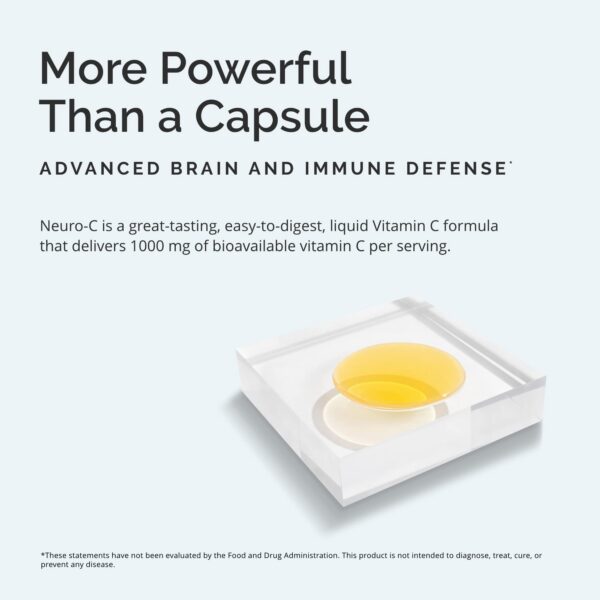 BRAINMD suplemento vitamina c líquida sabor cítrico vainilla 16 onzas