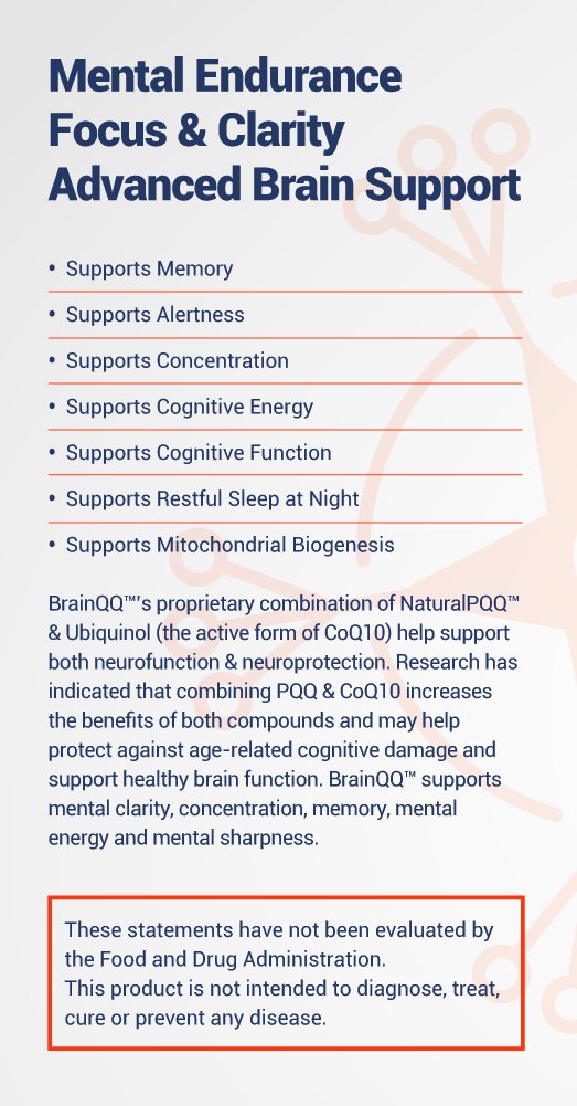 BrainQQ etiqueta nutricional