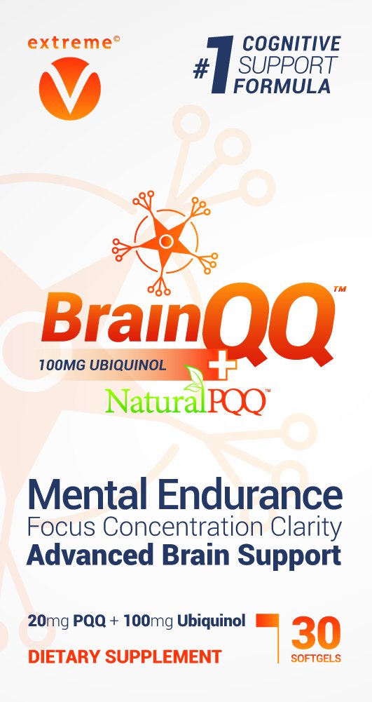 Version 1.0.0 BrainQQ frasco y etiqueta
