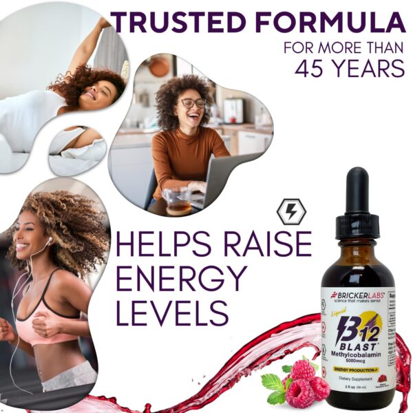 Frasco de vitamina B12 líquida Bricker