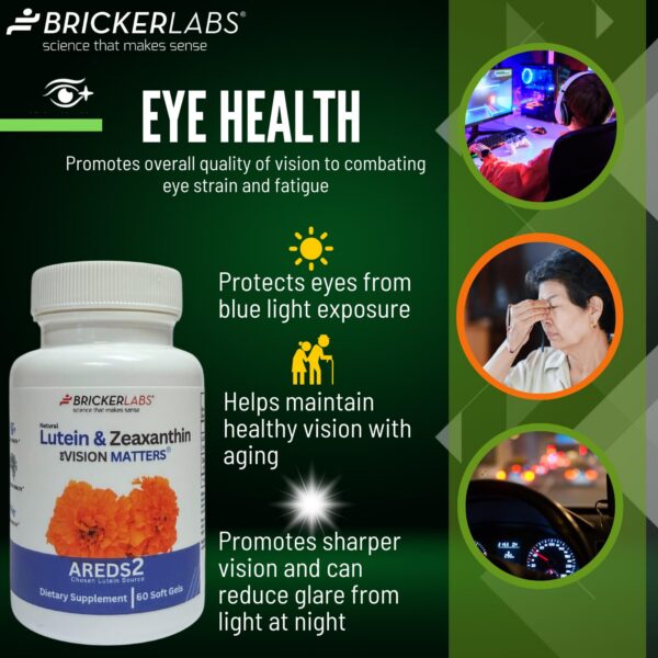 Envase Bricker Labs luteínia zeaxantina