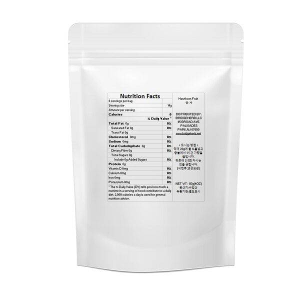 Etiqueta hawthorn close-up BridgeHerb