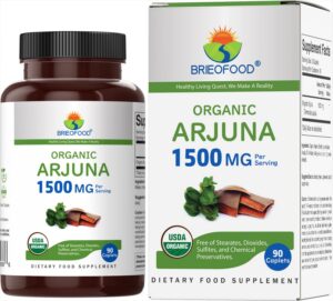 Brieofood Arjuna orgánico 1500mg 90 tabletas vegetales