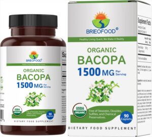 Version 1.0.0 Brieofood bacopa orgánico 1500mg botella 90 tabletas vegetarianas