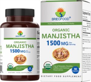 Frasco Brieofood Organic Manjistha 1500 mg