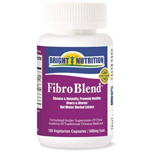 Frasco de Bright Nutrition FibroBlend 120 cápsulas - vista frontal