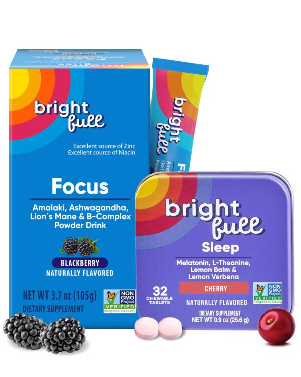 BRIGHTFULL Focus Drink Mix sabor blackberry