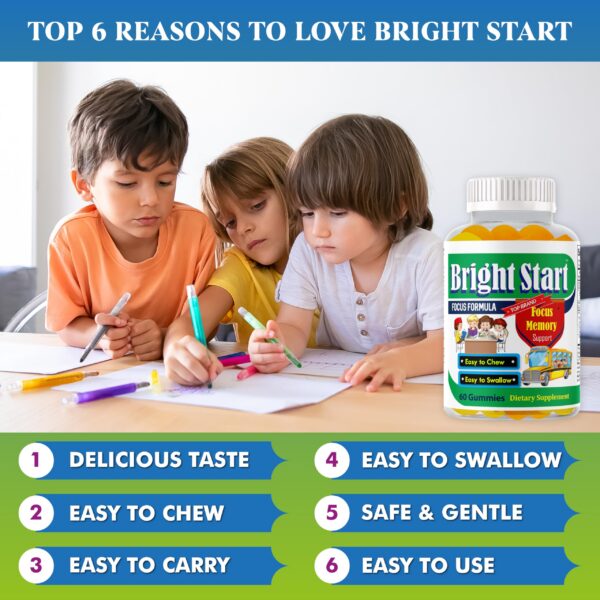 Vista de las gomitas BrightStart Omega-3 DHA