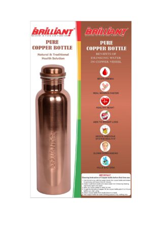 Version 1.0.0 Brilliant botella de cobre 950 ml frontal