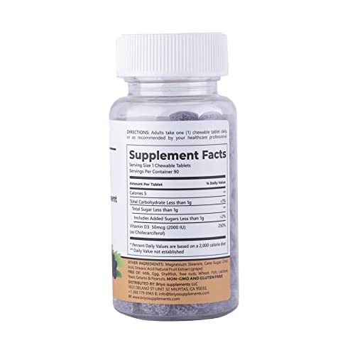 Briyosis Vitamina D3 2000 UI frasco