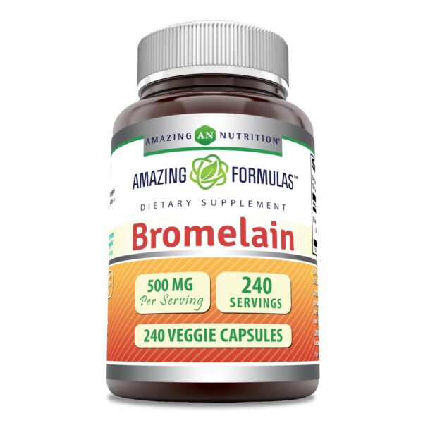 Cápsulas vegetales bromelina 500 mg