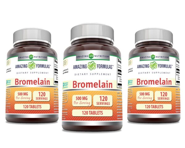 Frente del empaque Bromelina 500 mg