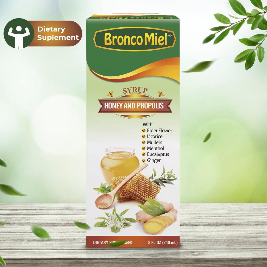 BRONCOMIEL jarabe miel y propóleos con hierbas para salud respiratoria ...