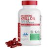Frasco Bronson Antarctic Krill Oil 120 cápsulas blandas