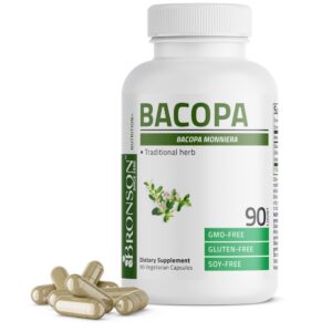 Version 1.0.0 Bronson Bacopa cápsulas para apoyo cerebral saludable