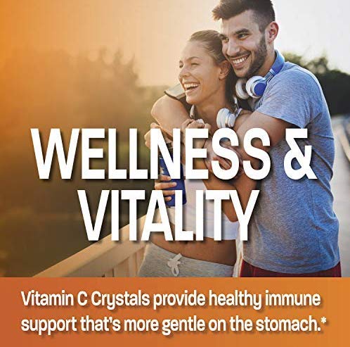 Envase de Bronson Buffered Vitamin C Powder con tapa