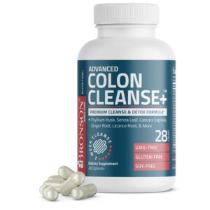 Bronson Colon Cleanse cápsulas fórmula detox 14 días
