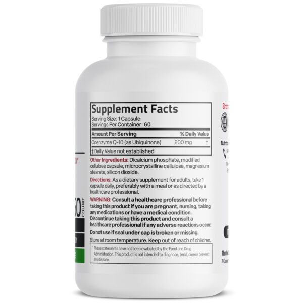 Bronson CoQ10 etiqueta lateral