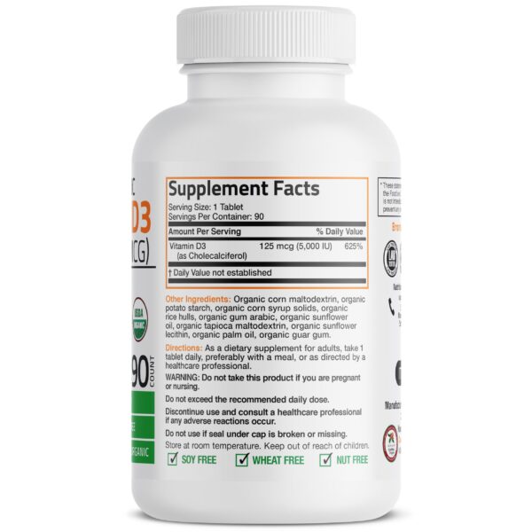 Etiqueta USDA Organic certificada