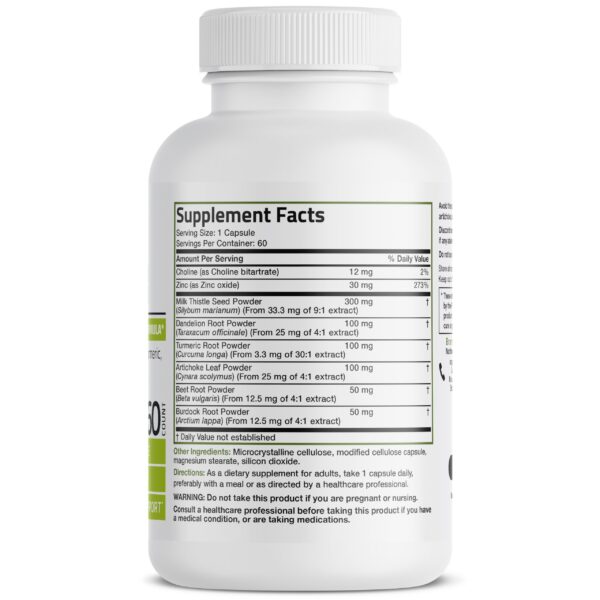 etiqueta frontal detox hepático Bronson