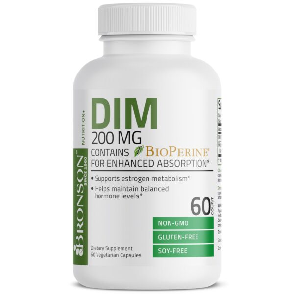 Version 1.0.0 Bronson DIM 200 MG suplemento en caja