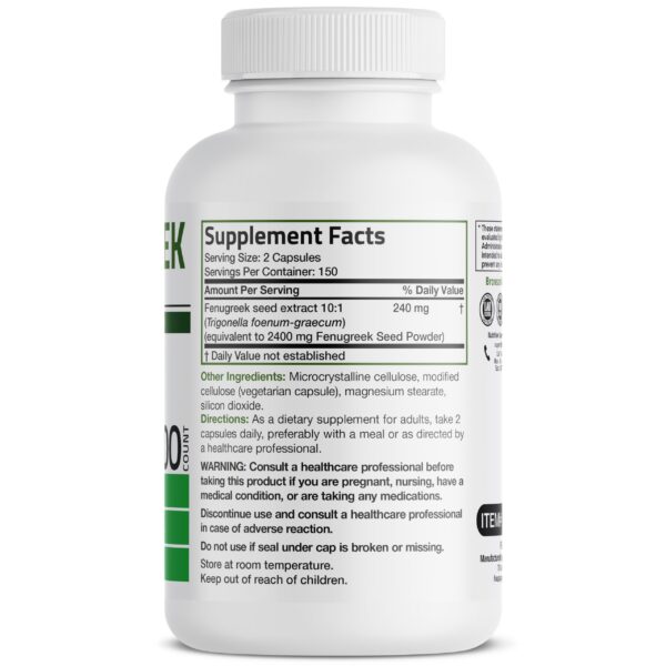 Version 1.0.0 Etiqueta Bronson Fenogreco Extra Strength