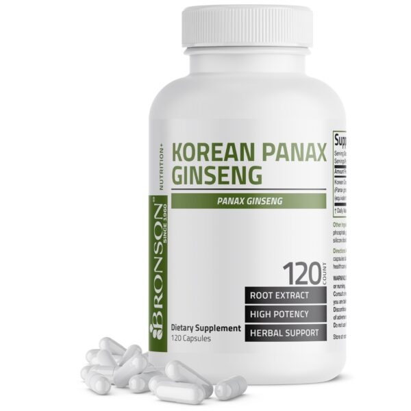 Bronson Ginseng Panax Coreano apoyo memoria y energía
