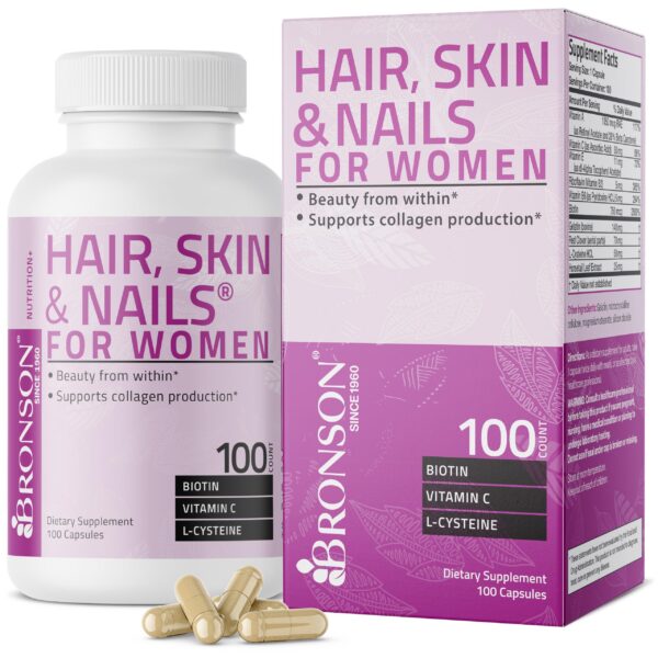 Bronson Hair Skin Nails Biotin vista frontal
