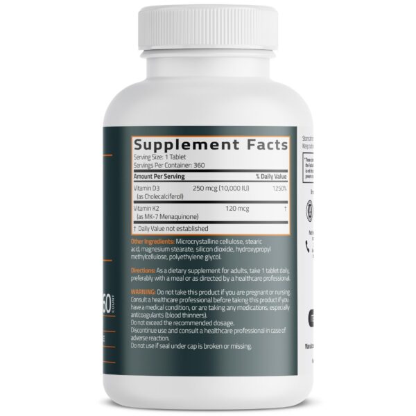 Etiqueta del producto Bronson K2 MK7 D3