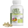 Bronson Liver Detox envase 180 cápsulas para limpieza del hígado