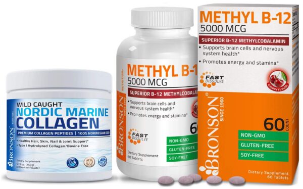 Version 1.0.0 Frente del envase Bronson Colágeno marino