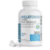 Bronson Melatonina 10 mg tabletas de disolución rápida botella frontal