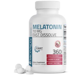 Bronson melatonina sabor cereza tabletas 10 mg 360 unidades