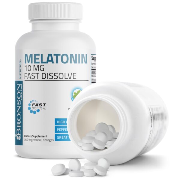 Bronson Melatonina suplemento relajante 10mg 360 tabletas