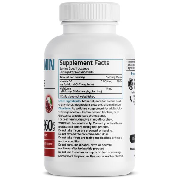 Bronson melatonina vitaminas pastillas masticables veganas