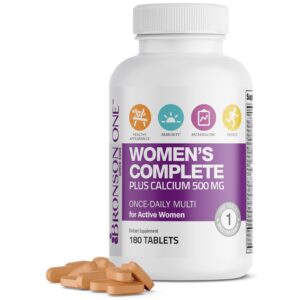 Bronson multivitaminico diario mujeres frasco 180 tabletas