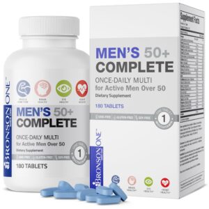 Bronson ONE Daily multivitaminas para hombres 50 plus 180 tabletas