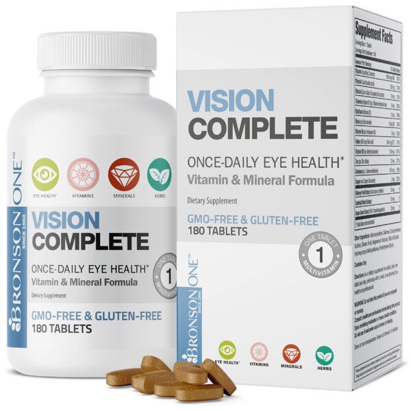 Bronson one daily vision multivitaminas apoyo salud ocular