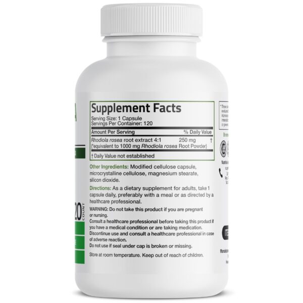 Etiqueta Bronson Rhodiola Rosea