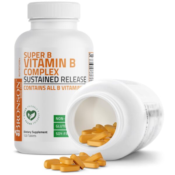 Bronson Super B complejo vitaminas paquete 120 tabletas