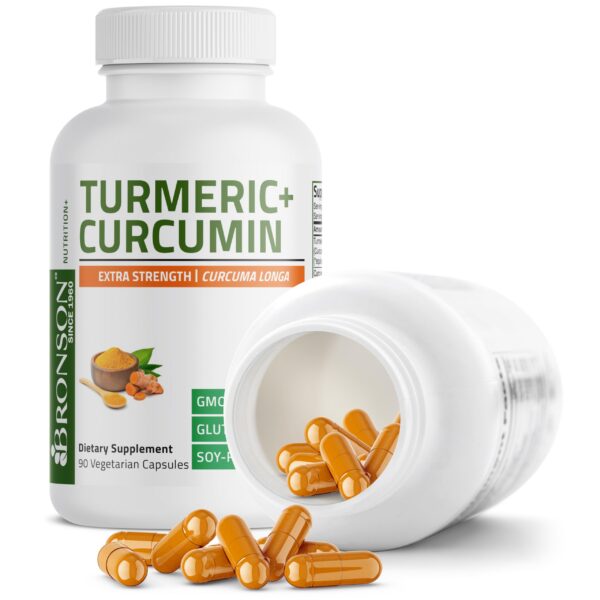 Bronson suplemento con cúrcuma para salud articular y digestiva