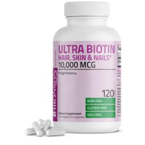 Bronson Ultra Biotina 10000 mcg cápsulas vegetarianas suplemento