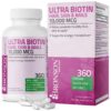 Bronson Ultra Biotina 10000 mcg 360 cápsulas vegetarianas