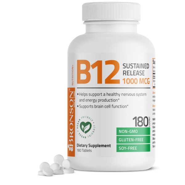 Frente del envase Bronson Vitamin B12 1000 mcg